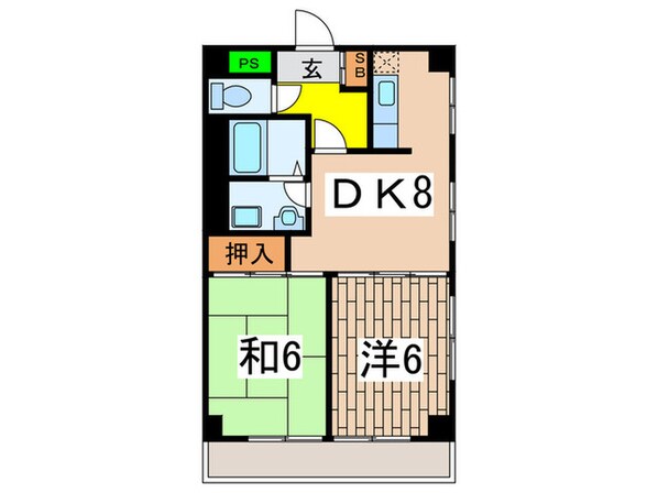 上大岡コンフィーネ斉藤の物件間取画像